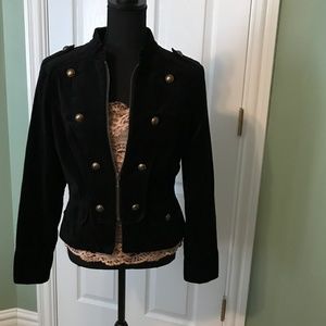 Crushed Velvet Double Breasted Jacket